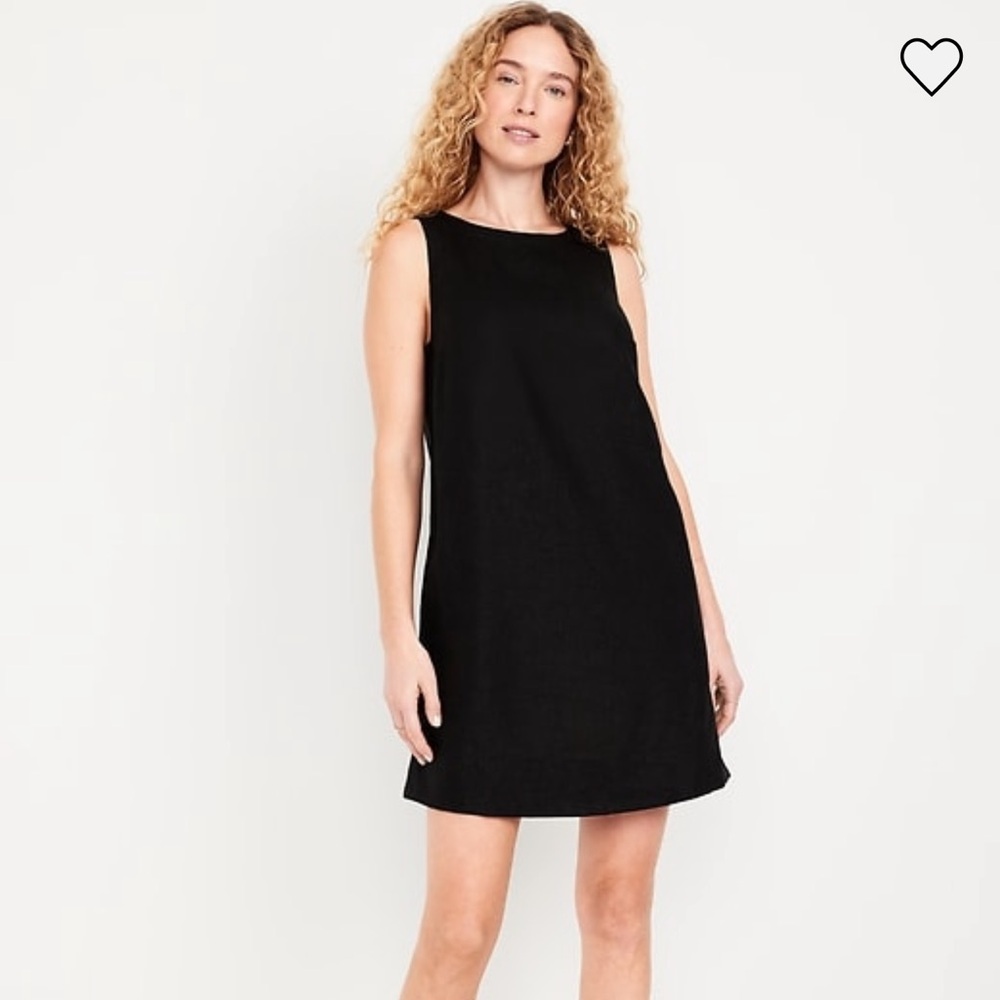Old Navy Sleeveless Linen-Blend Mini Shift Dress